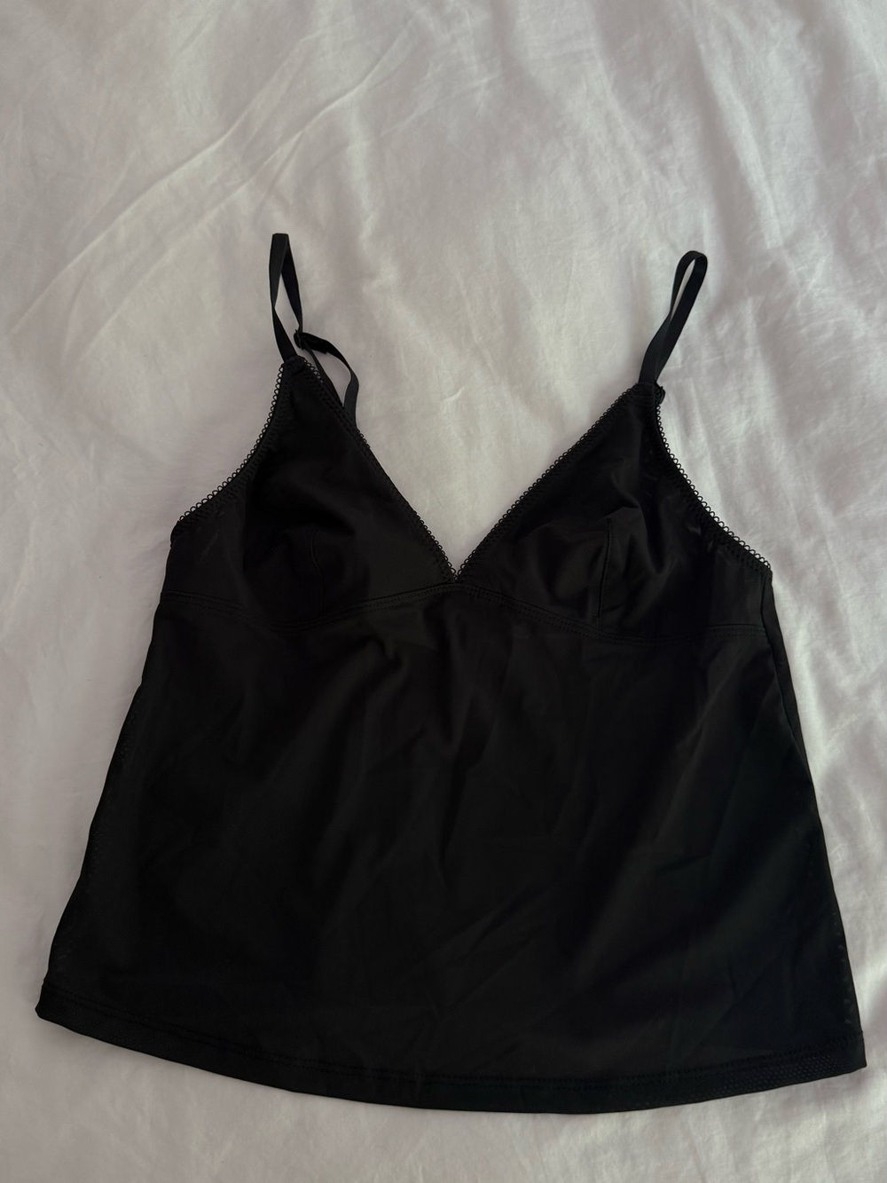 Urban Outfitters Black Lace-Trim Camisole